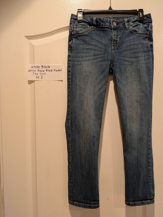 White House Black Market Denim - White House Black Market Women's Skinny Jeans in Medium Blue Wash